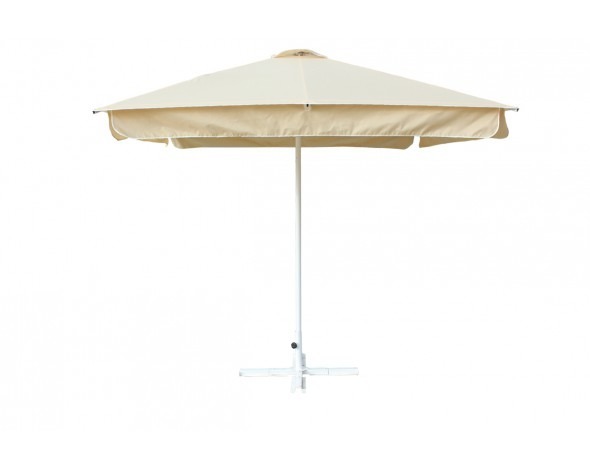 Зонт уличный Митек 2,5х2,5 м  с воланом, алюминий, с подставкой (54004)
