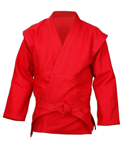 Куртка для самбо красная (550г/м2, 44-50) (4809)