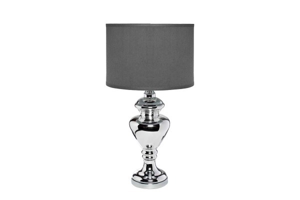 Лампа настольная плафон темно-серый Д40, В81 - TT-00000533