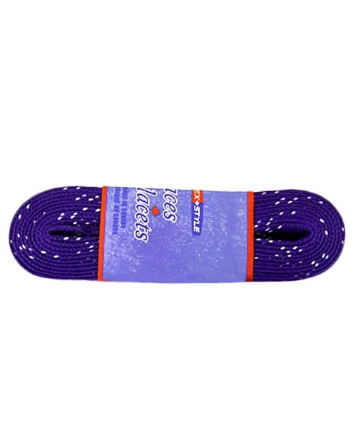 Шнурки для коньков с пропиткой W923, пара, 2,44 м, фиолетовые (87039)