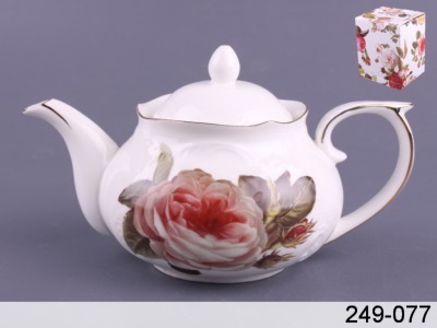 Заварочный чайник "розы" с фильтром 500 мл. Porcelain Manufacturing (249-077) 