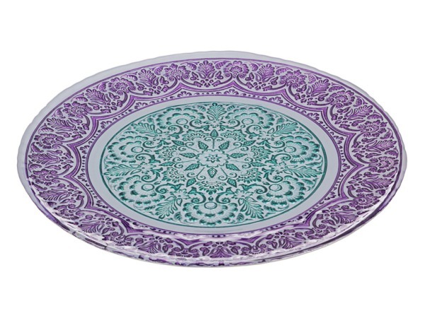 Блюдо "хюррем фиолетовый" диаметр=28 см Dekor Cam (484-349) 