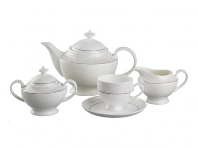 Чайный сервиз на 6 персон 15 пр. 1350/200 мл. Porcelain Manufacturing (440-048) 