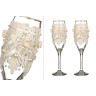 Набор бокалов для шампанского из 2 шт. с золотой каймой 170 мл. (802-510219) 
