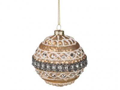 Декоративное изделие шар стеклянный диаметр=8 см. высота=9 см. Dalian Hantai (862-131) 