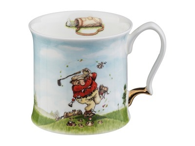 Кружка 400 мл. "весёлый гольф" Porcelain Manufacturing (22-1044) 