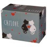 Банка для сыпучих продуктов "cat's love" 15,6*8,9*12 см. (кор=24 шт.) Lefard (230-041)