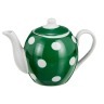 Заварочный чайник "белый горох на зеленом" 550.мл. Porcelain Manufacturing (779-046) 