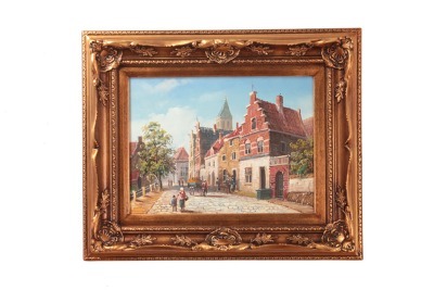 Картина "городской пейзаж" полотно 40*30 см. багет 60*50 см. Frame Factory (107-138) 