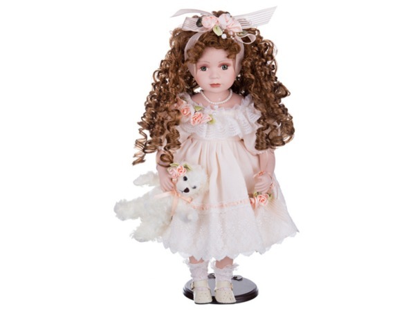 Кукла фарфоровая декоративная высота=48 см. RF COLLECTION (346-217)