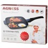 Сковорода-гриль agness с 3-мя отделениями для жарки 26*24*3 см Agness (932-002)