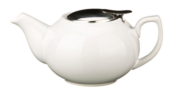 Заварочный чайник с металлической крышкой 600 мл. (кор=24шт.) Agness (470-014)