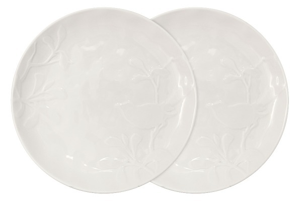 Набор из 2-х тарелок обеденных Птицы (кремовая) - SL-SP15072cr-AL SantaFe
