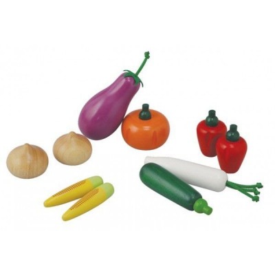 Деревянный игрушечный набор овощей (k3453)