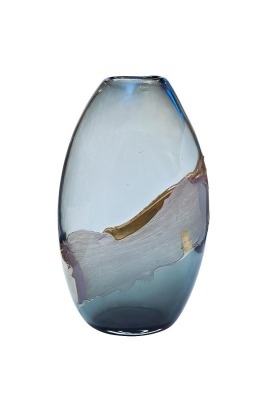 Ваза стеклянная цветная H41D24х16,5 (TT-00000695)