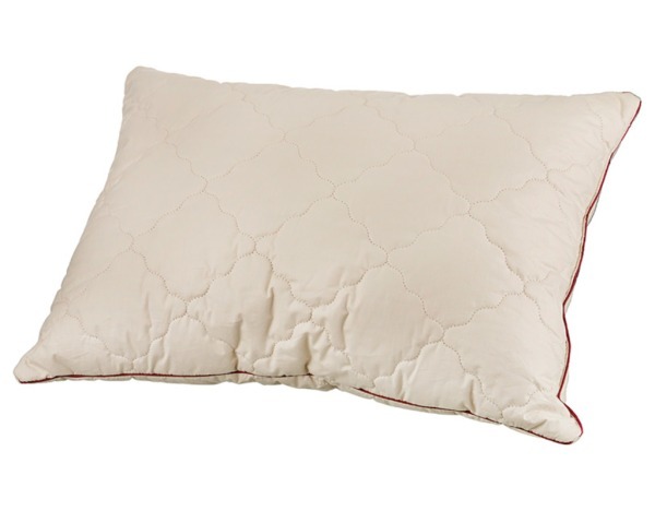 Подушка  як 50*70 см, верх: тик-100% хлопок, наполнитель: 100% полиэстер, цвет бежевый с рисунком (556-157) 