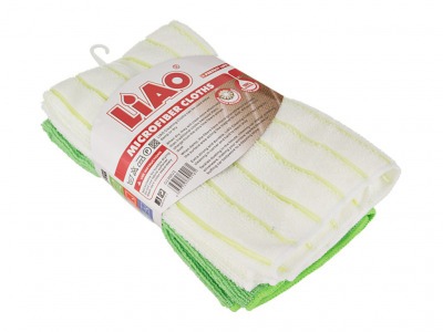 Комплект тряпок для уборки, 4 шт., микрофибра, 41*48 см. без упаковки Ningbo Liao (705-066) 