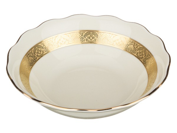 Глубокая суповая тарелка "луксор" диаметр 16 см. высота 4 см. без упаковки Elisabeth Bohemia Original (662-628)