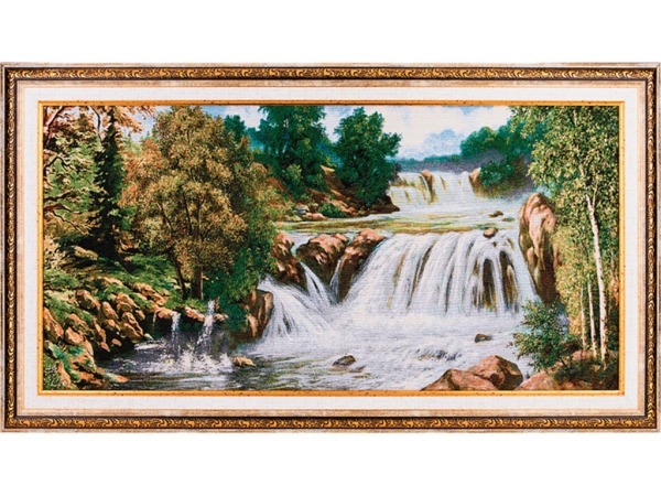 Гобеленовая картина "горная река" 65*36 см Оптпромторг Ооо (404-092-15) 