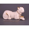 Фигурка "кошка белая" с цепочкой 13*10 см. длина=25 см. Hangzhou Jinding (456-906) 