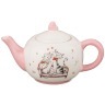 Заварочный чайник розовый  "гламурные кошечки" 600 мл.21,5*13*11,5 см. Hebei Grinding (140-208) 