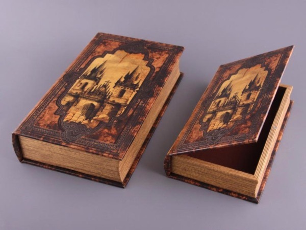 Комплект из 2-х шкатулок-книг "тынский храм" 34*20*7 / 28*16*5 см Polite Crafts&gifts (184-076) 