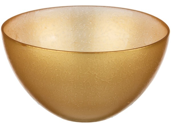 Салатник "фараон" малый золото диаметр=14 см. высота=7 см. без упаковки (кор=12шт.) (381-390) 