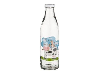 Бутылка с крышкой "love milk" 1000 mл. без упаковки Алешина Р.р. (484-422) 