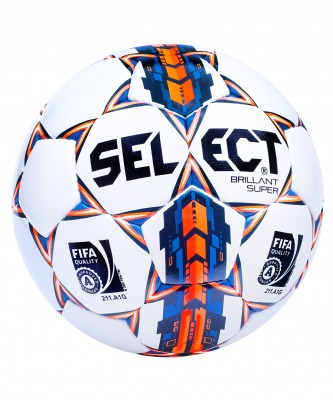 Мяч футбольный Brilliant Super №5 white FIFA 2015 (10491)