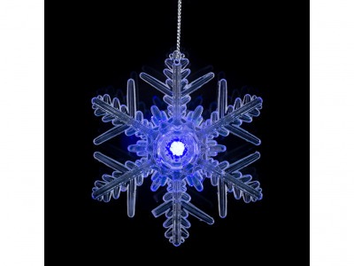 Изделие декоративное на присоске с подсветкой "снежинка" 10*10*4 см. Polite Crafts&gifts (786-193) 