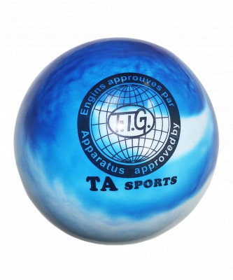 Мяч для художественной гимнастики T8, 19 см, 400 г, перламутровый (4623)