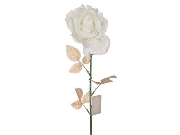 Изделие декоративное "роза" длина=68 см. белый без упаковки Lefard (241-1626)