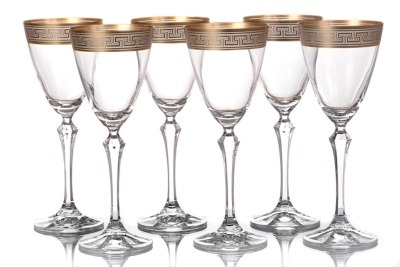 Набор бокалов для вина из 6 шт. "элизабет" 250 мл. высота=22 см. Crystalex Cz (674-146) 
