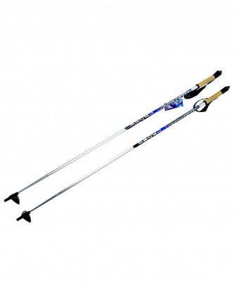 Палки лыжные алюминиевые (135 см, пробковая ручка) (8393)