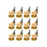 Комплект из 12-ти фигурок "собачка" 4*3,5*5 см. Chaozhou Fountains&statues (252-817) 