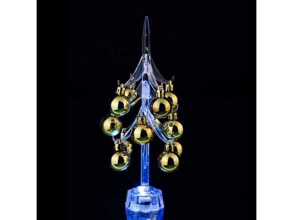 Фигурка с подсветкой "елочка с шарами" 10*10*26 см. Polite Crafts&gifts (786-168) 