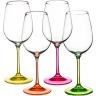 Набор бокалов для вина из 4 шт. "neon" 350 мл. высота=22 см. Bohemia Crystal (674-295)