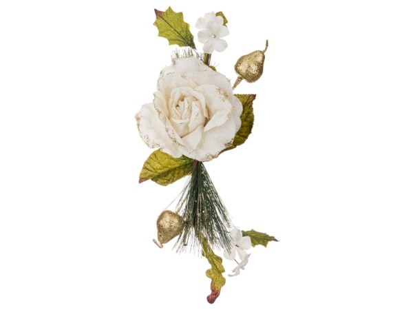 Цветок искусственный "роза" длина=38 cm. (мал=24шт./кор=240шт.) Huajing Plastic (241-1845)