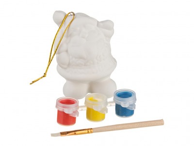 Набор для раскрашивания "дед мороз" 12*4,5*17,5см елочная игрушка,краски,кисть Hebei Grinding (117-228) 
