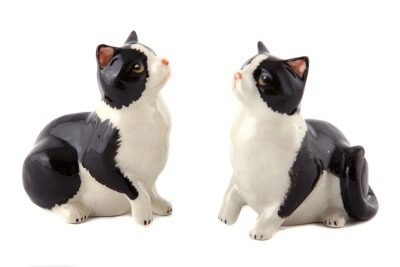 Комплект минискульптур коллекционных из 2 шт "кошка" ручная работа высота=6 см. Kachen (432-312) 