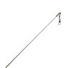 Палочка для ленты для художественной гимнастики АВ210, 56 см, с карабином, белая (4626)
