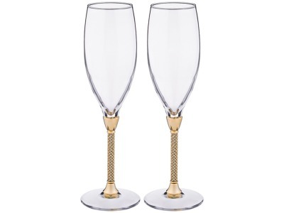 Набор бокалов для шампанского из 2 шт.250 мл. высота=25 см. CLARET (661-044)