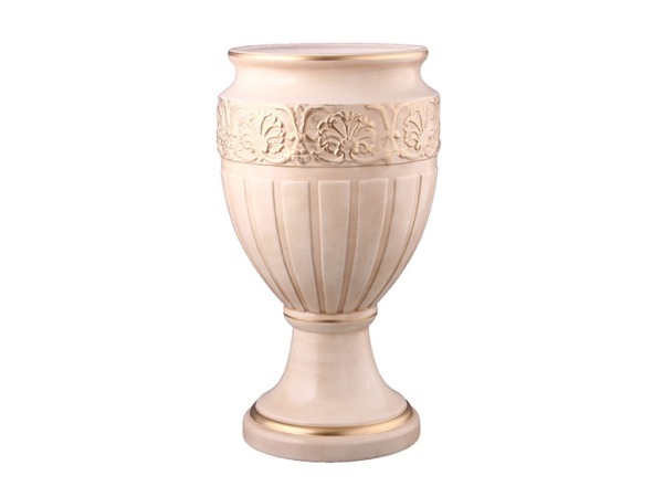 Кубок круглый большой "кретенс" персиковый глянец высота=45 см. Loucicentro Ceramica (742-218)