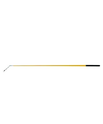Палочка для ленты для художественной гимнастики АВ215, 56 см, с карабином, желтая (4627)