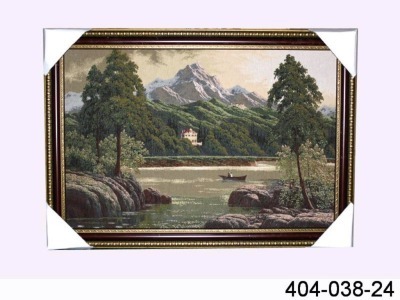 Гобеленовая картина "горное озеро" 126х82см. (404-038-24) 