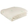 Одеяло бамбук легкое  172*205 см , верх: тик-100% хлопок, наполнитель:100% полиэстер, сливочный с ри (556-172) 