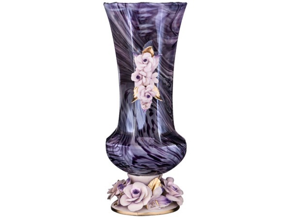 Декоративная ваза высота=38 см. White Cristal (647-715) 