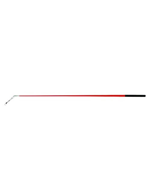 Палочка для ленты для художественной гимнастики АВ215, 56 см, с карабином, красная (4628)