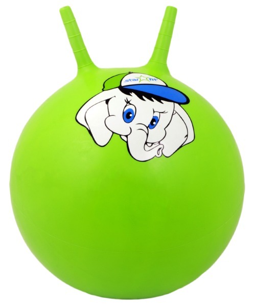 Мяч-попрыгун Слоненок GB-401, 45 см, с рожками, зеленый (78588)