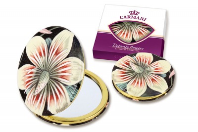 Зеркало карманное Экзотический цветок Carmani (CAR181-5212-AL)